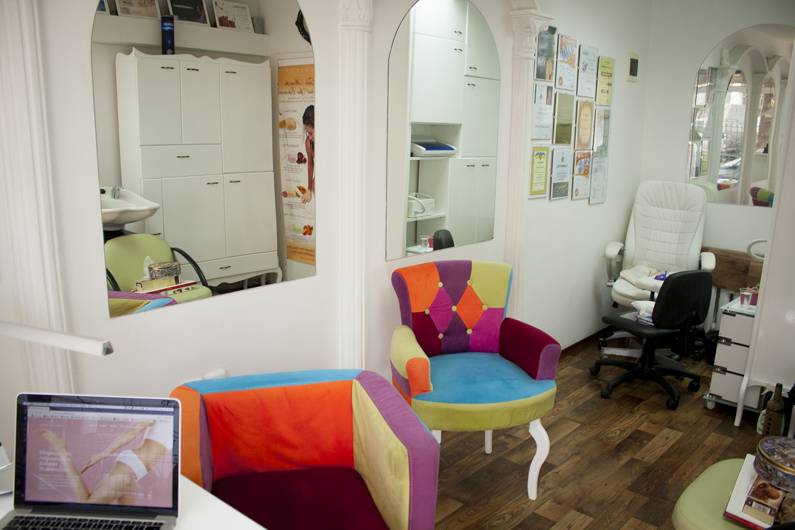 Albena Zhivankina's medical pedicure studio interior